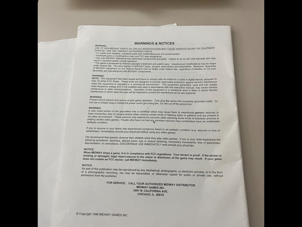 Cruis’n Exotica Operations Manual