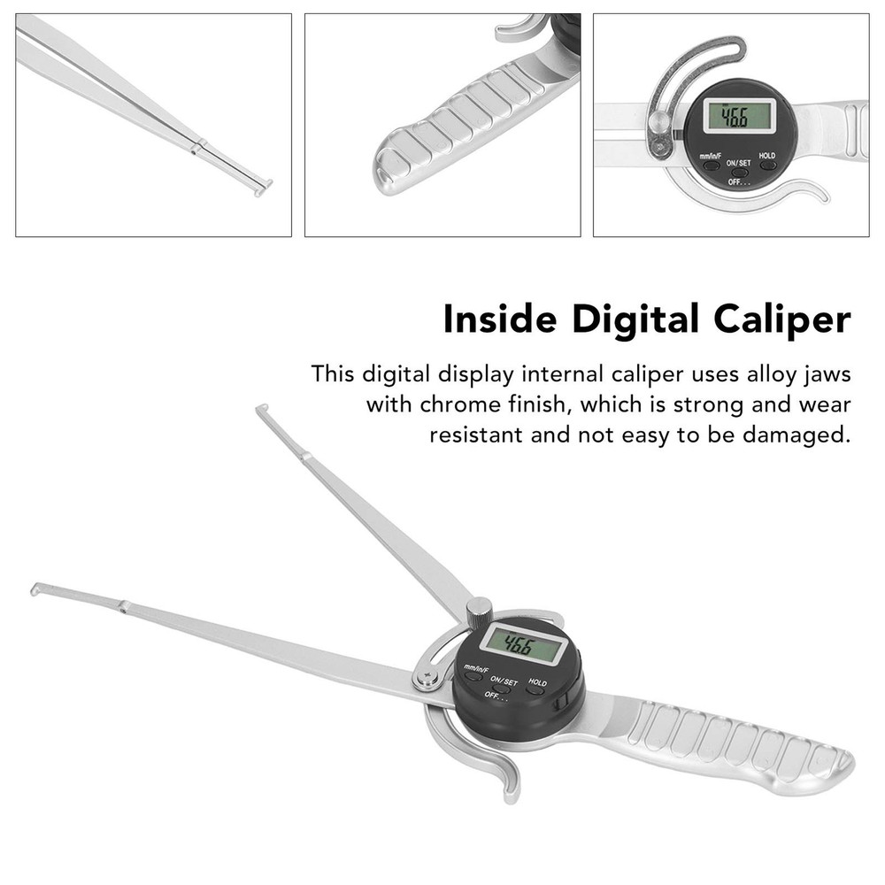 Digital Inside Caliper 12.7-216mm Clear Display Internal Diameter Measuring Tool