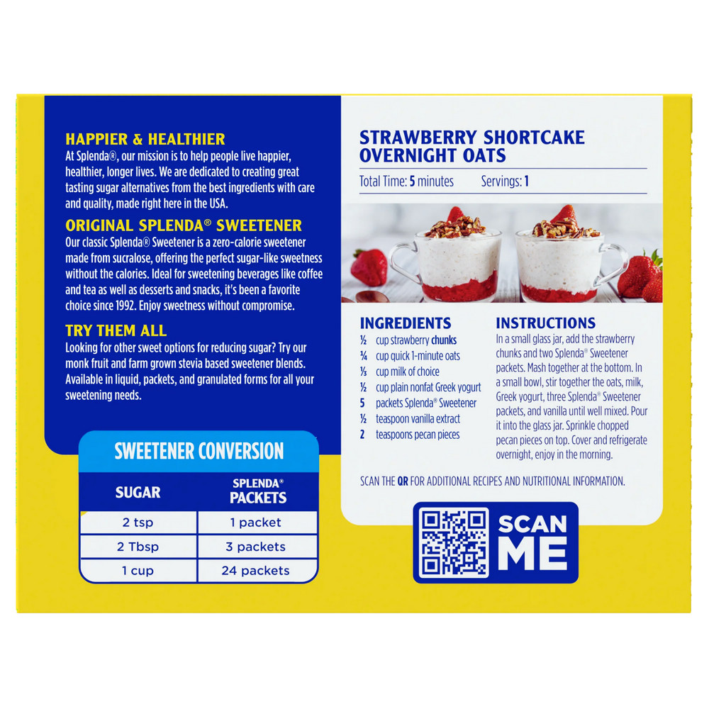 Splenda Zero Calorie Sweetener Packets - 400 Count Bulk Box Sugar Substitute
