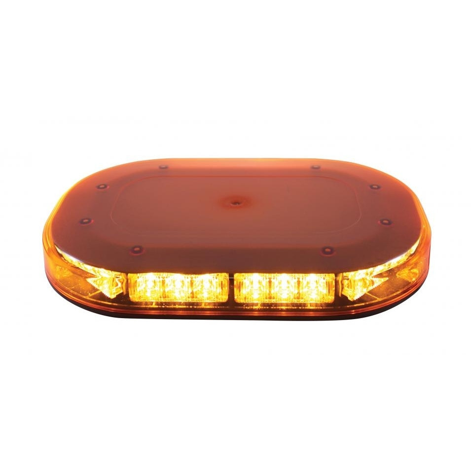 High Power LED Micro Warning Light Bar, 30 Diodes, 23 Flash Pattern-Magnet Mount