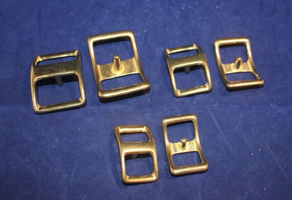 Conway Buckle Assortment Pack - Solid Brass - 16 pieces (F143)