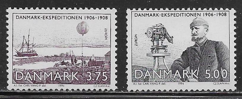 Denmark Scott #'s 1004 - 1005 MNH