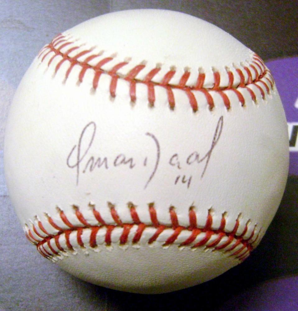 Omar Daal autographed baseball (ROMLB Phillies Dodgers Diamondbacks Pitcher)