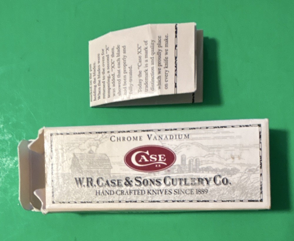 Case Trapper Chrome Vanadium Knife Box Beige Cases & Boxes Box & Paperwork