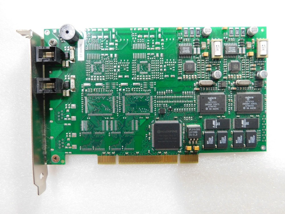 MAINPINE ROCKFORCE DUO+ 2 PORT PCI FAX / MODEM INTERFACE CARD RF2019