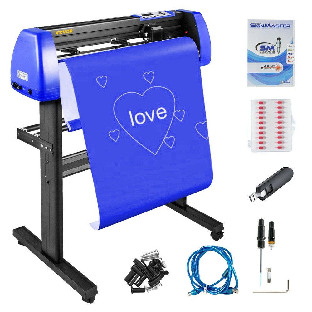 VEVOR 28" Vinyl Cutter/Plotter Cutting Machine w/Signmaster Software 20 Blades
