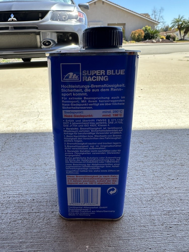 RARE ATE Super Blue Fluid - DOT4 - SEALED NEVER OPENED