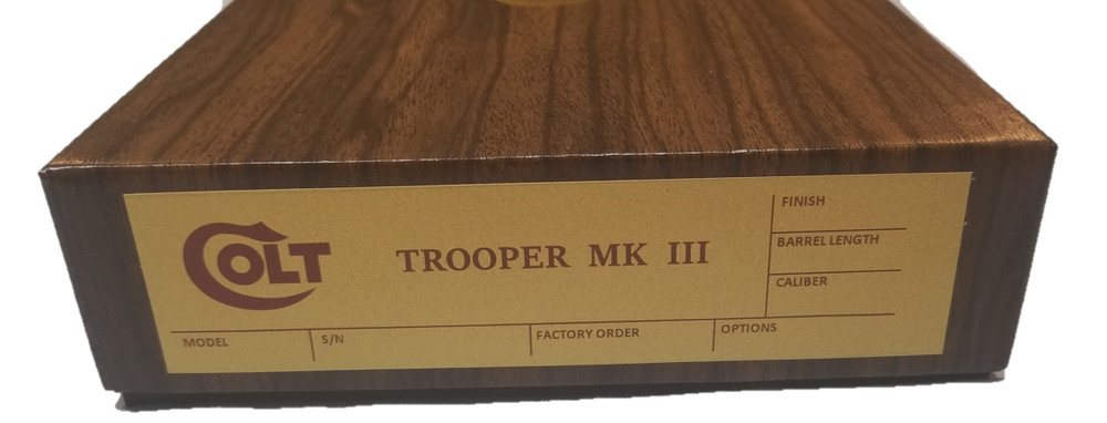 Colt Trooper MK III Box (6" Barrel)