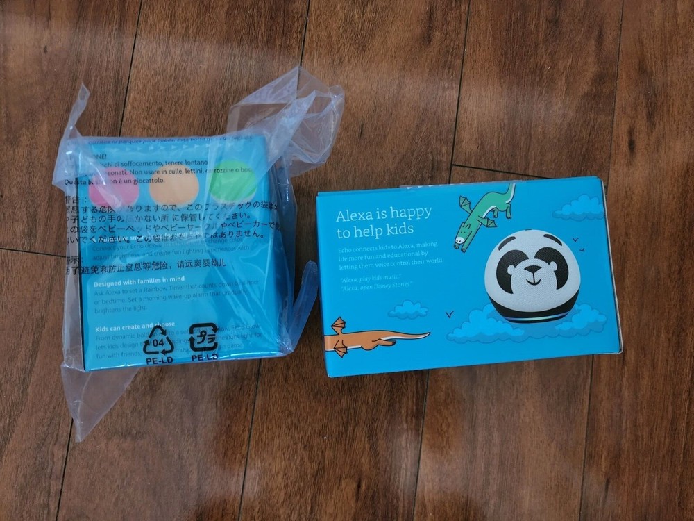 Amazon Echo Dot Kids Edition (4th Gen.) Smart Speaker - Panda & Echo glow