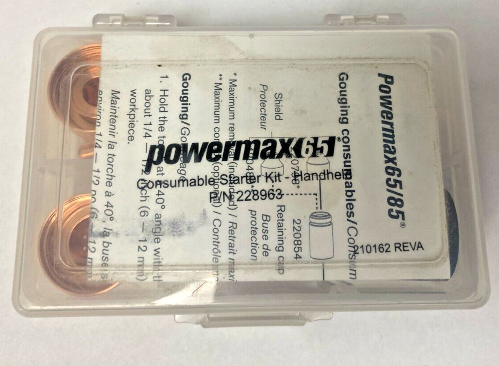 Hypertherm 228963 Handheld Powermax 65 Consumble Starter Kit
