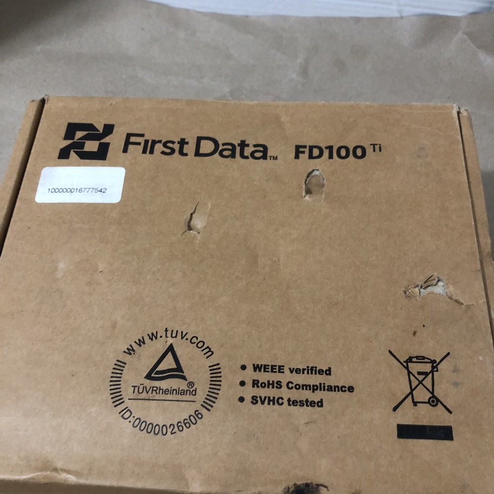 First Data FD 100 Credit Card Terminal. New