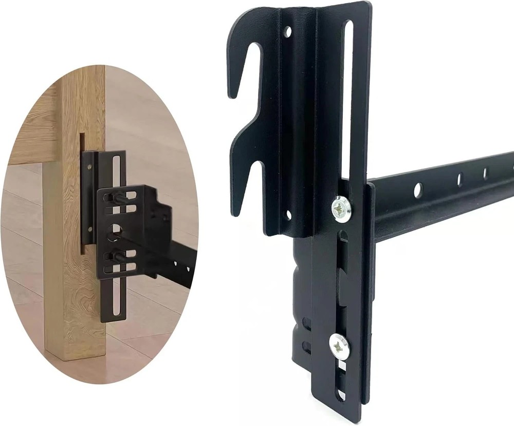 Headboard Adapter Brackets, Bed Frame Hooks, Brackets for Black