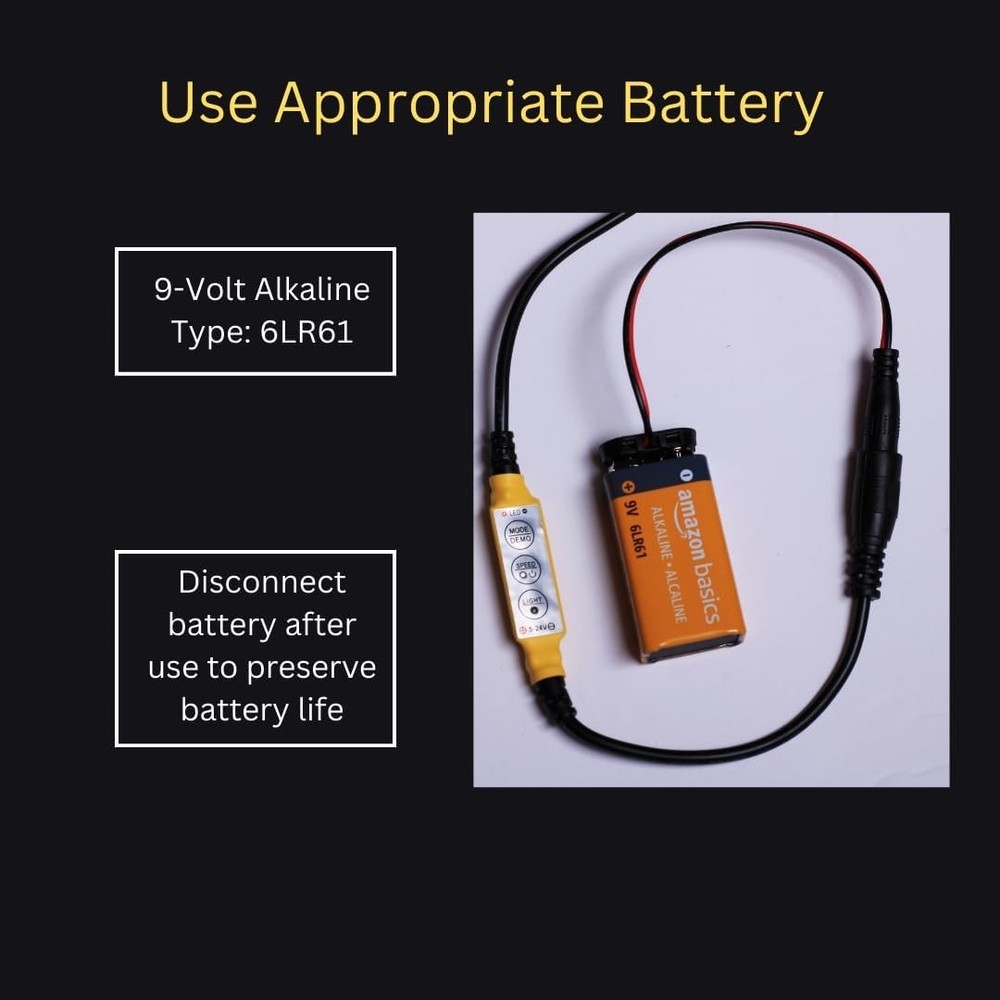 Mini Flame Orange LED Light Kit - Theatrical Torch Effects