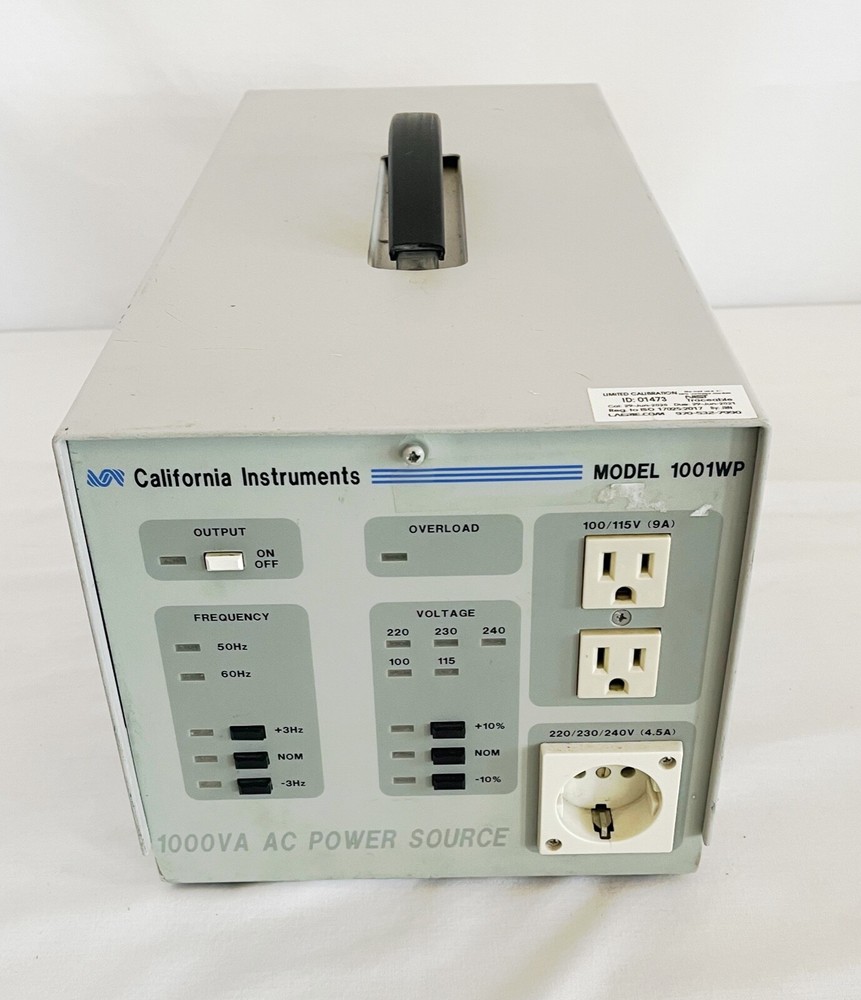 California Instruments Model 1001WP 1000VA AC Power Source  Frequency Changer