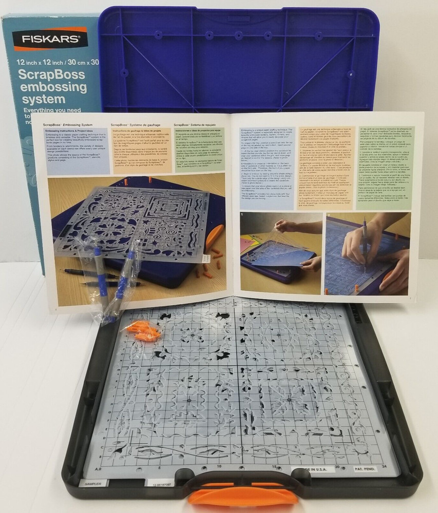 Fiskars ScrapBoss Embossing System Scrapbooking Crafts Crafting NEW IN BOX