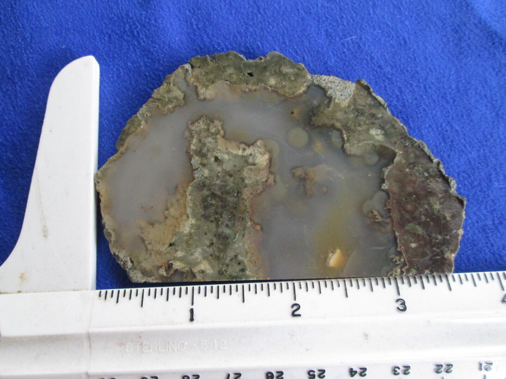 Incredible Agate Slice 3" x 2" Slice Mineral Gemstone 1/8" Thick