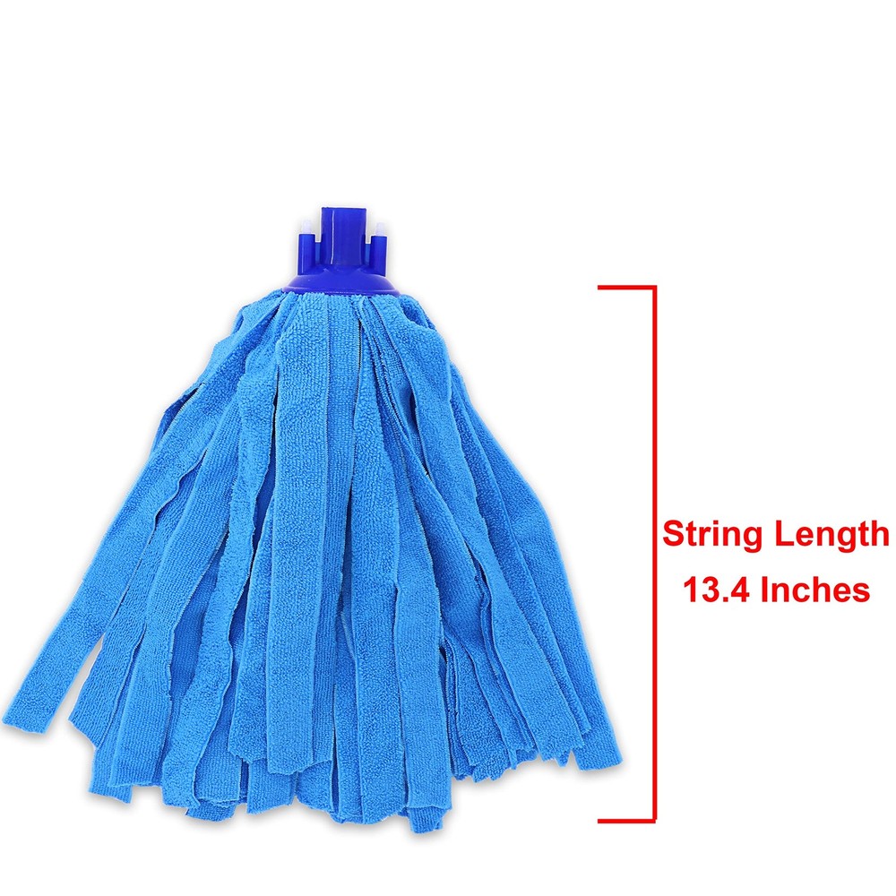 6 PCS Blue Microfiber Mop Replacement Compatible with All Standard US Threadi...