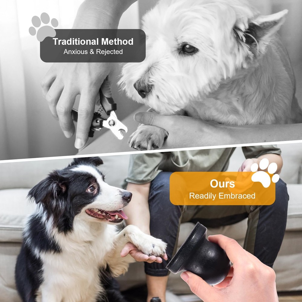 Dog Nail File with 6Pcs Replaceable Filing Disc, Dog Scratch Board for Safe a...