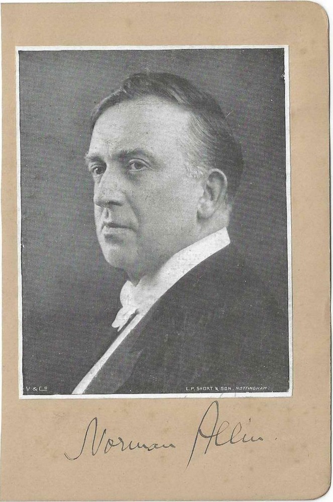 Norman Allin Signed Program Picture / Autographed Opera