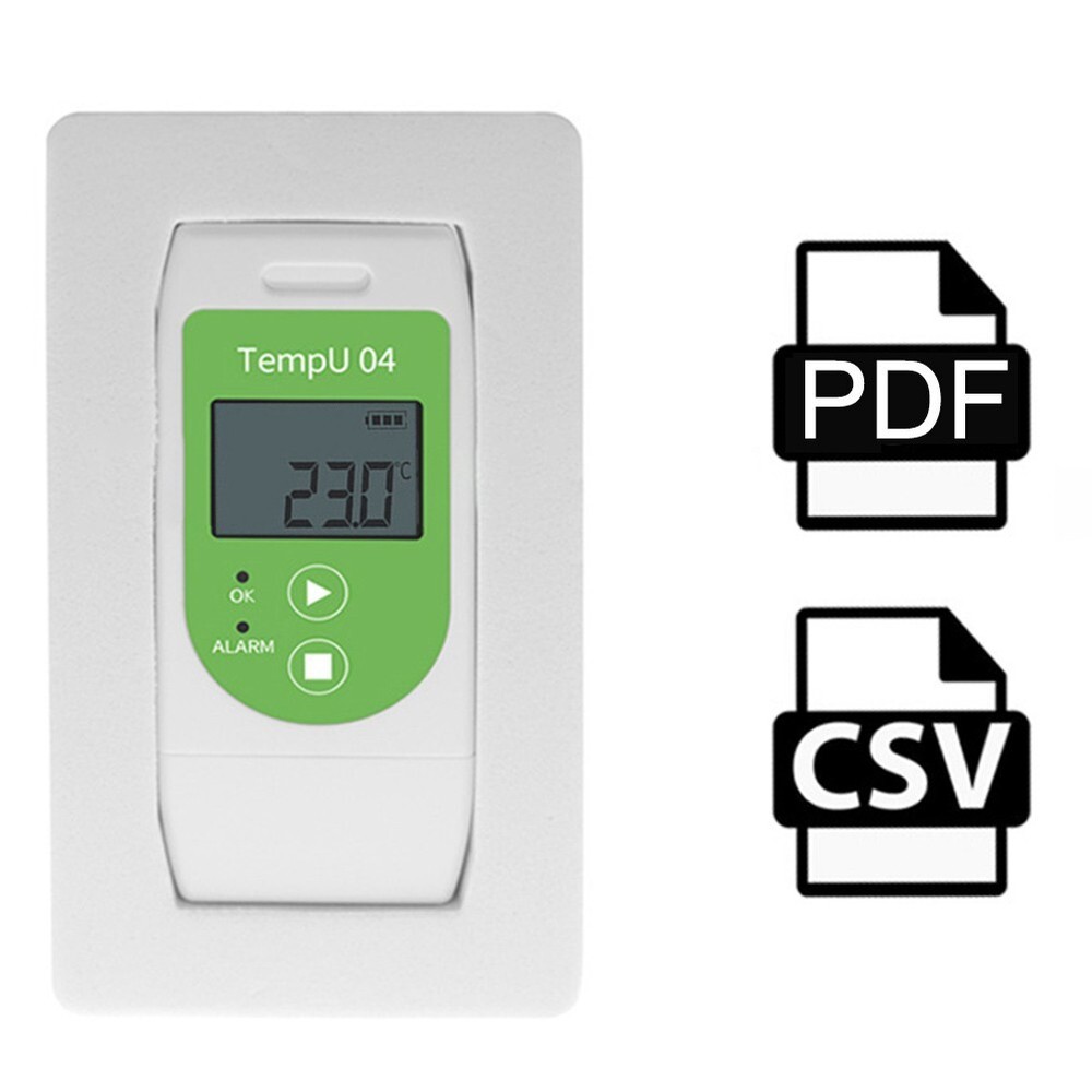 USB Temperature Data Logger 32000 Capacity TemperatureRecorder PDF Report Logger