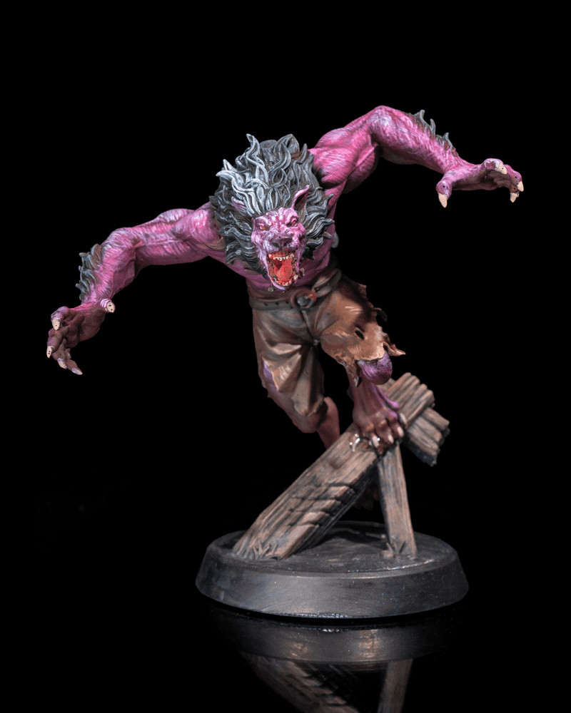 DnD Werewolf Arnou Strahd Miniature 32mm Scale