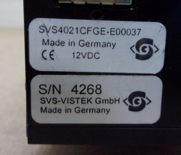 SVS-VISTEK svs4021CfGE-E00037 Industrial Camera SEE NOTES
