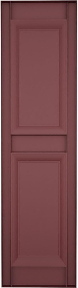 Custom Raised Panel Shutters - Wineberry, 14.5"W x 28"H, Pair
