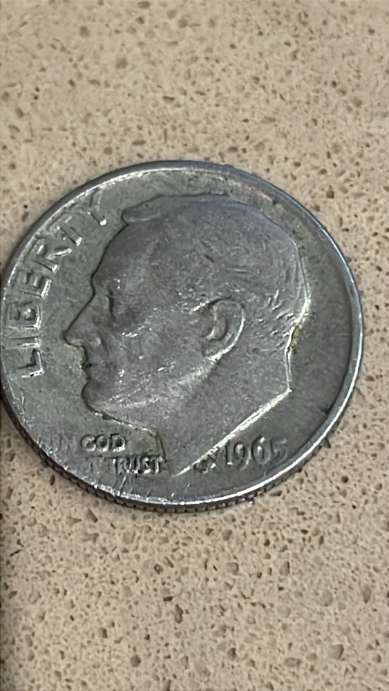 1965 Roosevelt Dime No Mint Mark Circulated