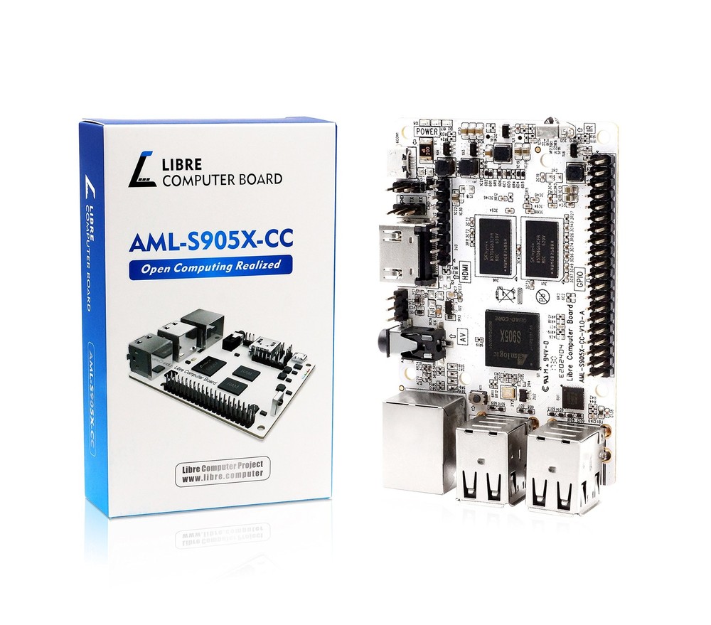 Libre Computer Board Aml-s905x-cc (Le Potato) 2Gb 64-Bit Mini Computer