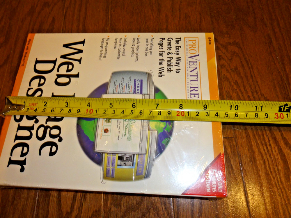 ProVenture Web Page Designer – Vintage Software – NEW Sealed – Windows 95