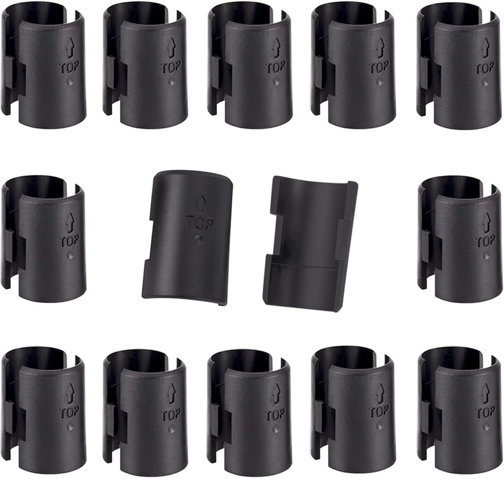 High-Quality 1" Post Wire Shelving Clips - 26 Durable Replacement Sleeves
