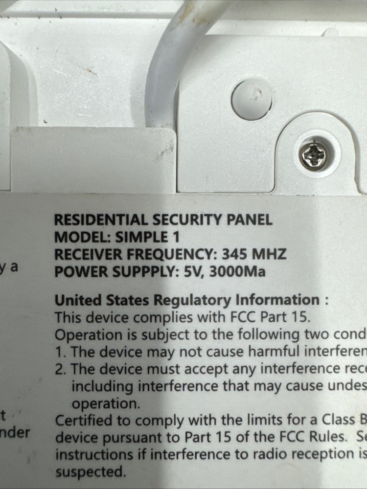 Alder Residential Security Touchscreen Panel Gateway Simple 1 - Locked