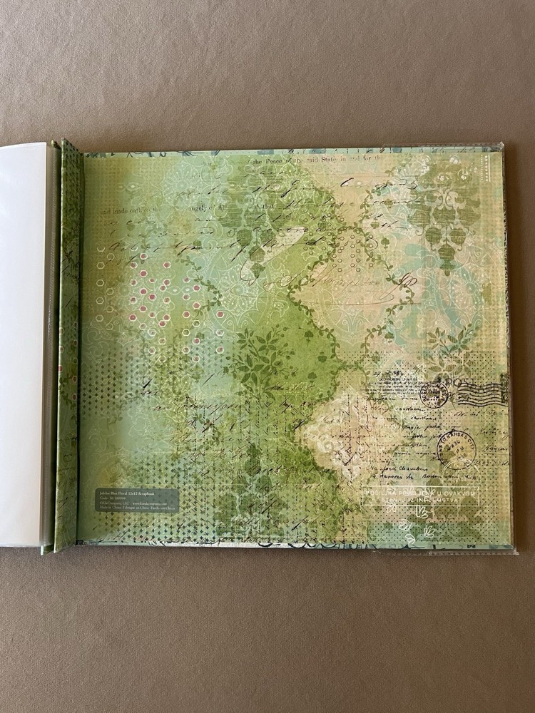Beautiful Scrapbook, Includes Ten 12” X 12” Top-Loading Page Protectors, New!