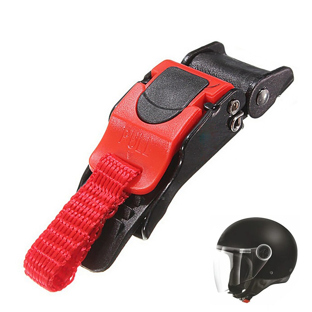 Replacement Motorcycle Helmet Quick Release Clip Chin Strap Pull Buckle