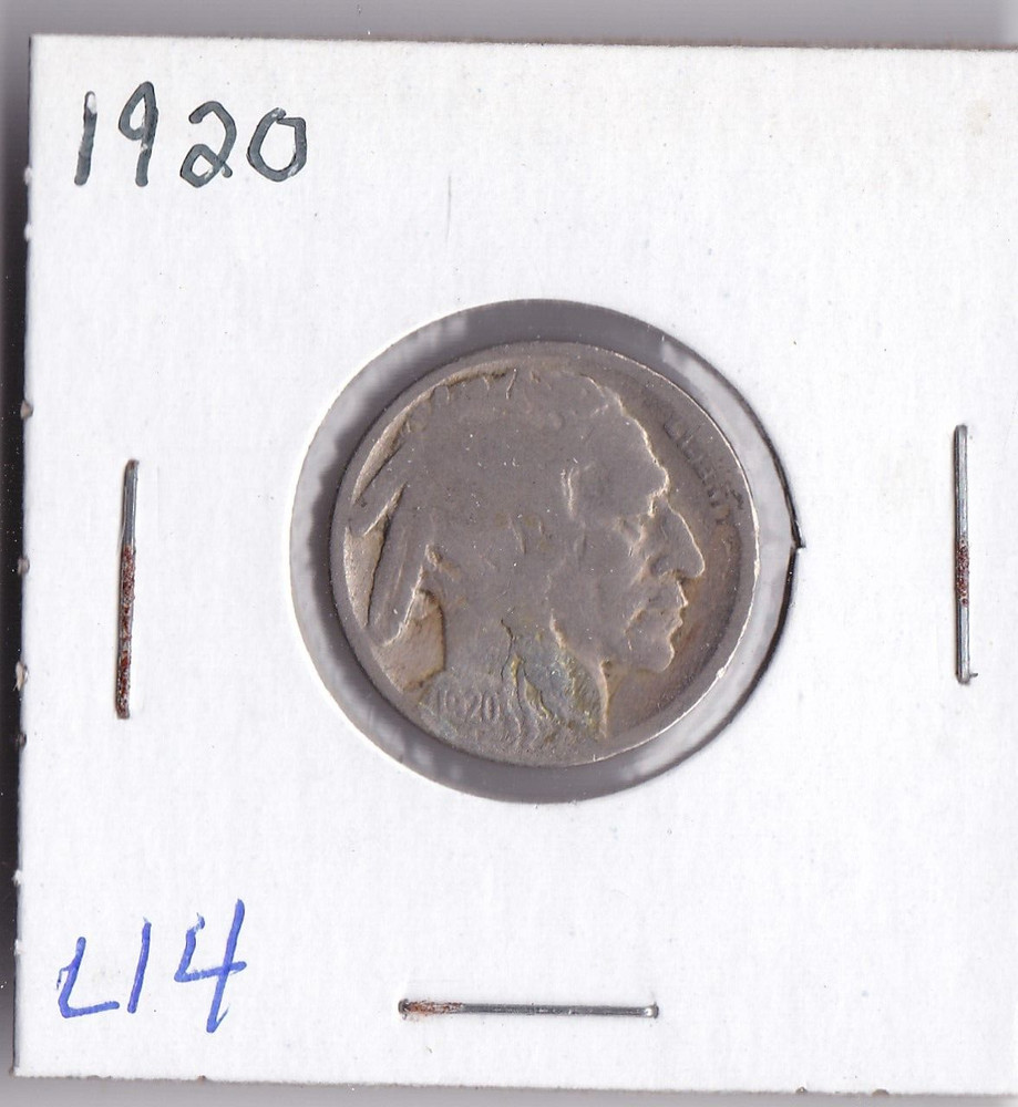 1920 Buffalo Nickel Acid Dated L14