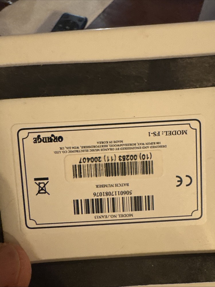 Orange FS-1 Single Button Footswitch