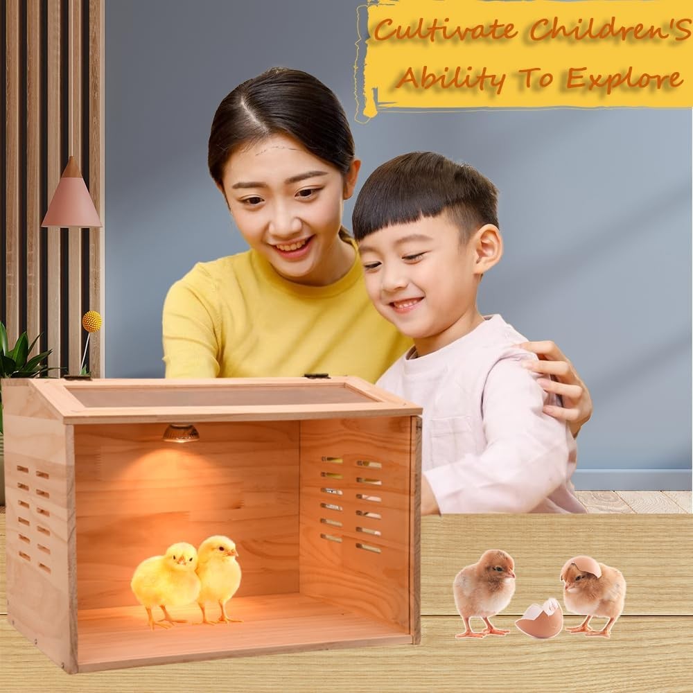 Brooder Box for Chicks, Chicken Brooder Box Chicken Heater Poultry Brooder with