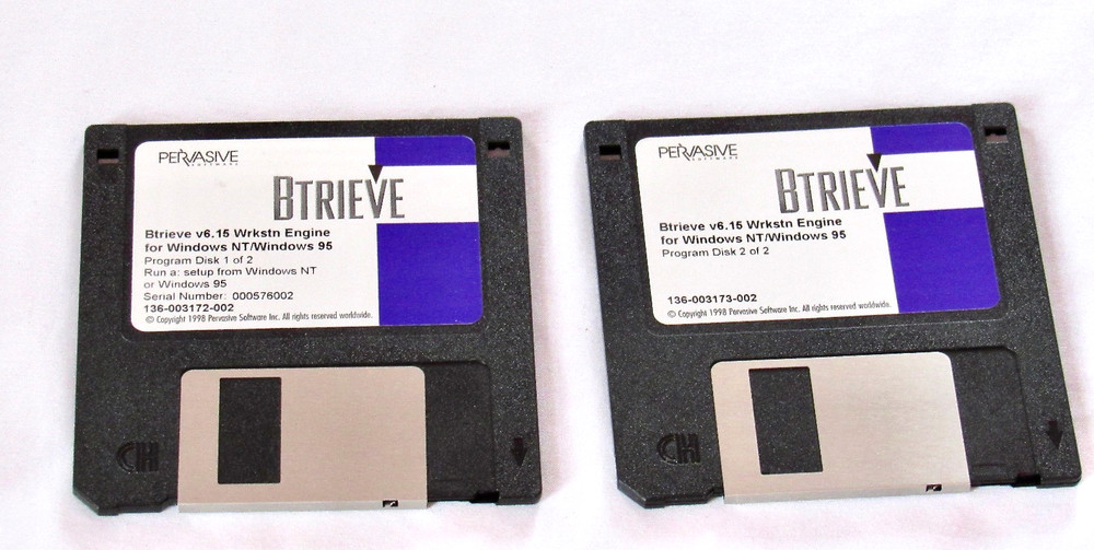 Btrieve Version 6.15 software for Windows 95 and NT