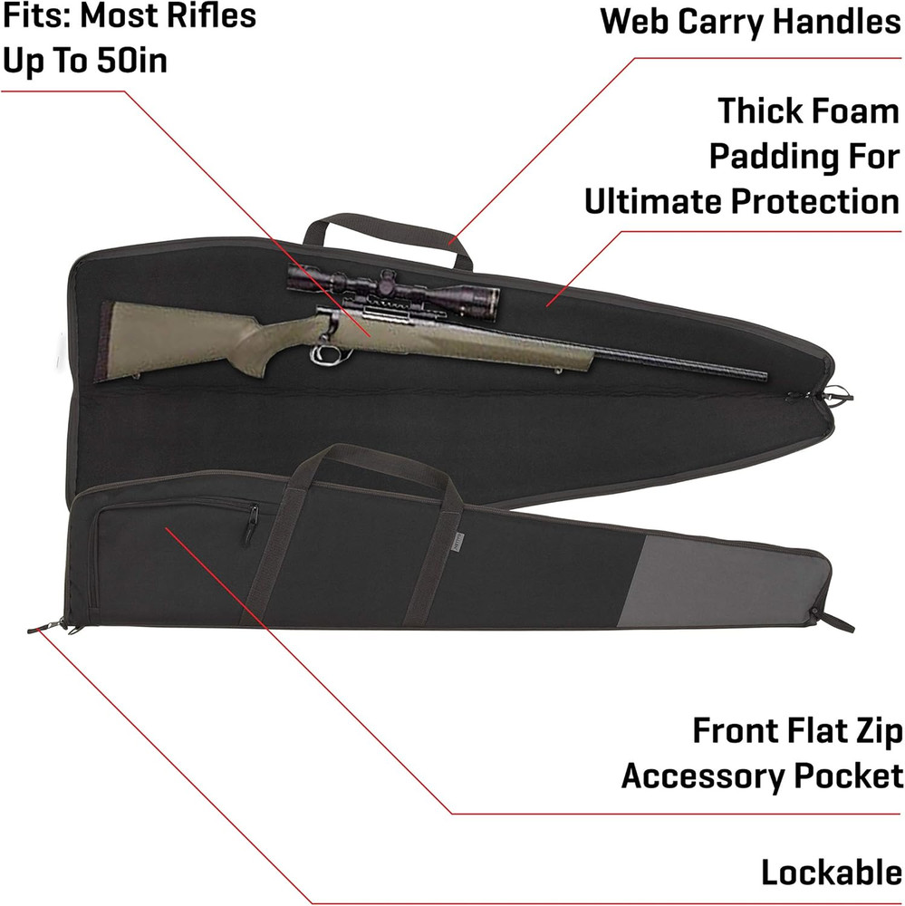 50" Plata Rifle Case, Black