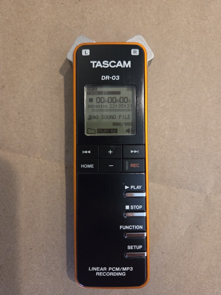 Tascam DR-03 Linear PCM/MP3 Recorder