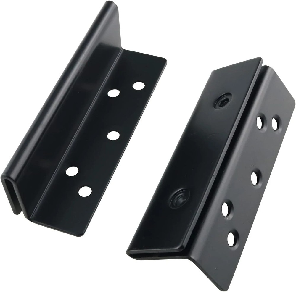 2PCS Double Hook Slot Hole Hanging Bracket Bed Frame Post Double...