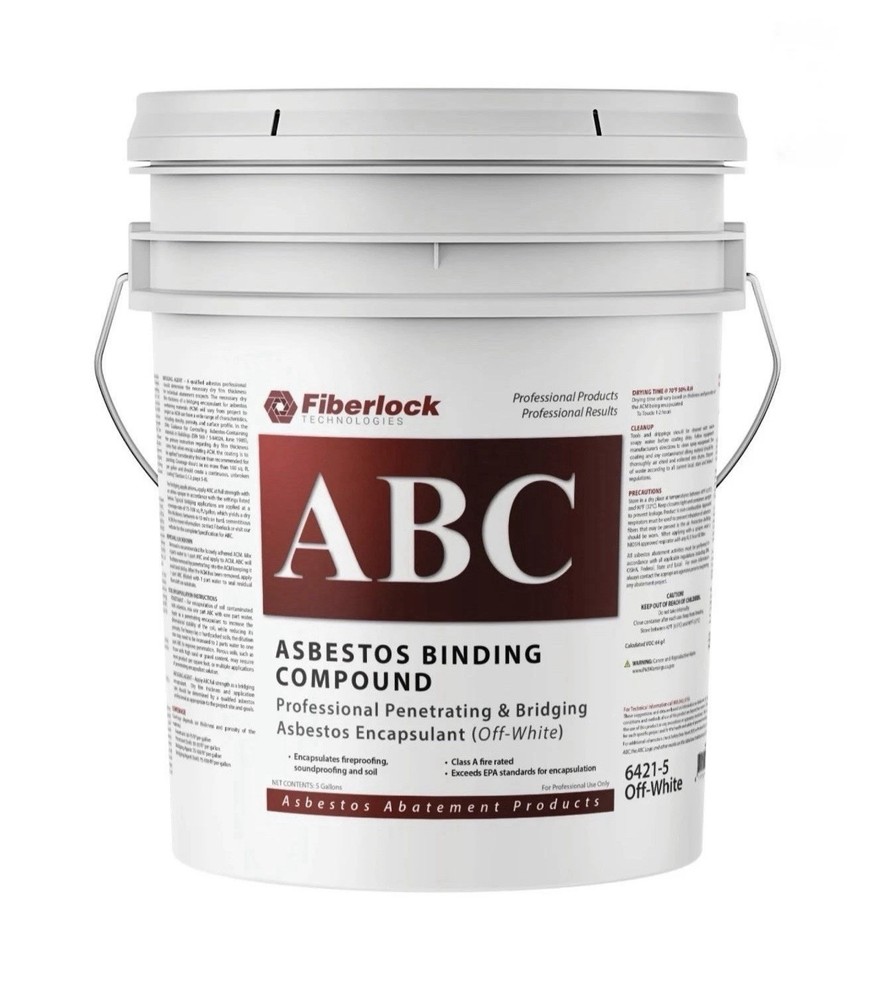 Fiberlock ABC Asbestos Binding Compound, Off White, 5 Gallon
