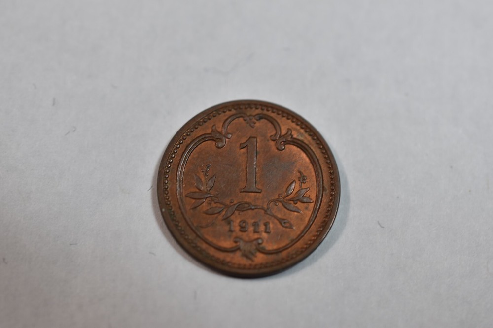 AUSTRIA-HUNGARY 1911 1 HELLER