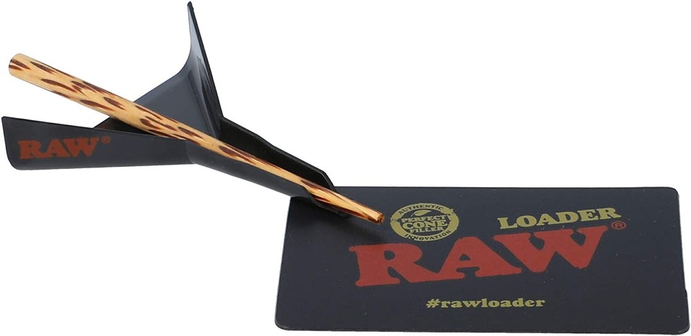RAW Cone Loader Bundle with 50 Classic 1-1/4 Size Pre Rolled Cones