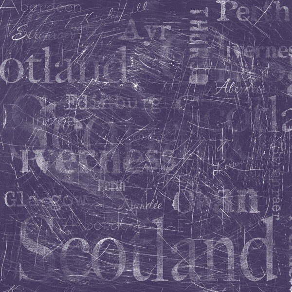 Scotland Collage, scrapbook paper - Scrapbook Customs 34505