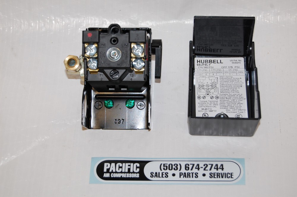 DEVILBISS DAC-150 PRESSURE SWITCH 95-125 PSI AIR COMPRESSOR PART