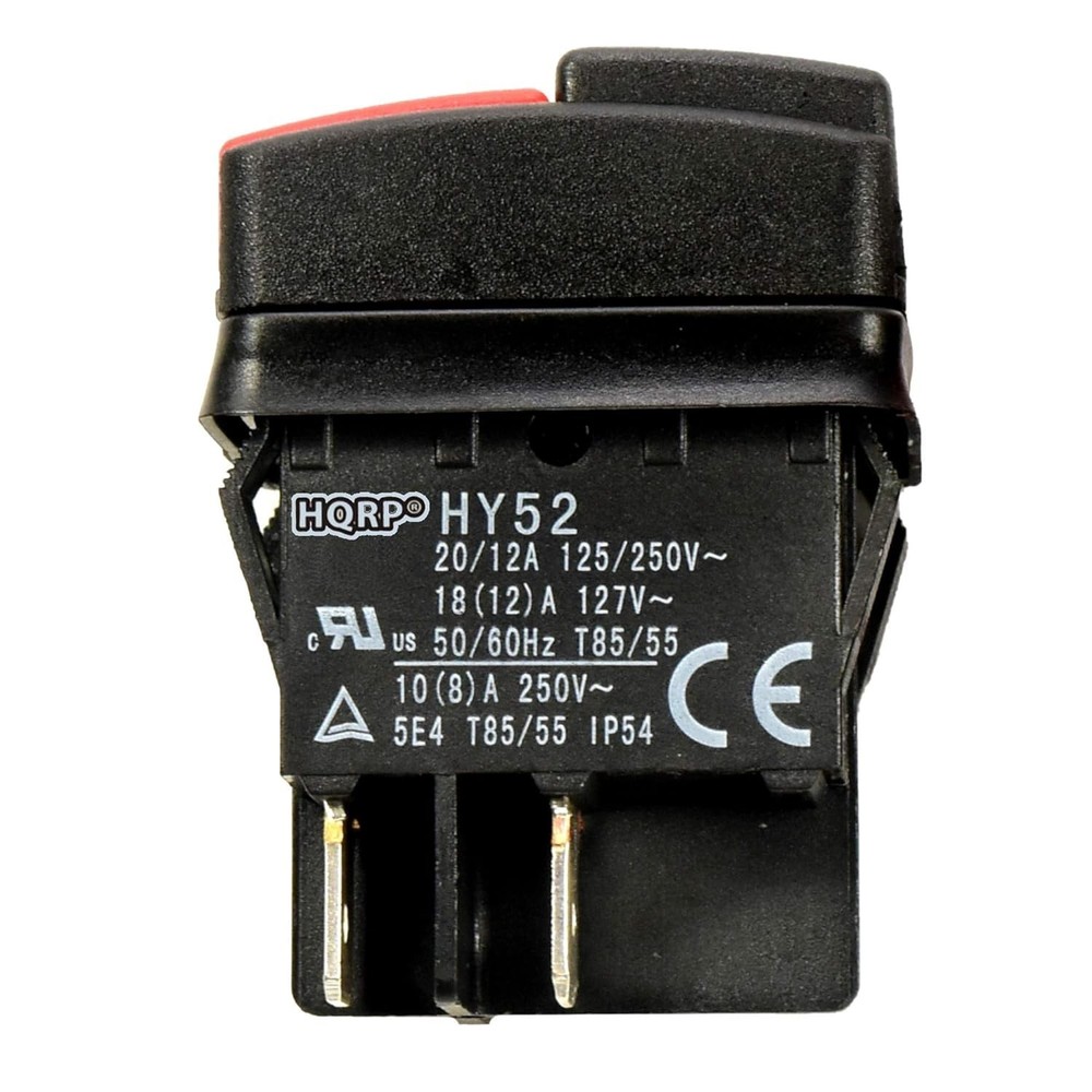 On-Off Power Switch for Pressure Washers - 20A, 250V Compatible