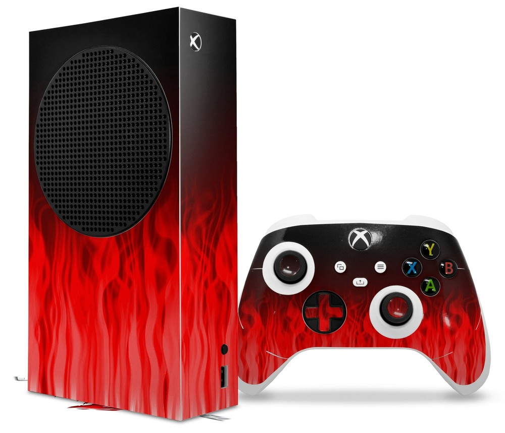 Skins XBOX Series S Console Controller Fire Red