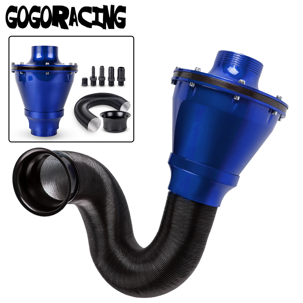Universal Cold Air Intake Induction Air Box Filter Kit Closed Intake System 70mm