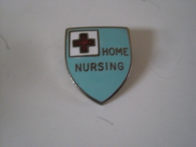 Home Nursing Shield Pin Vintage